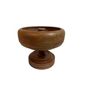 Vintage Large Hand Turned Nut Bowl